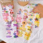 14pcs/set Girls Cute Cartoon Fruit Barrettes Children sweet Hairpins fashion hair accessories kids hair clip - Image 2