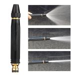 Water Spray Gun for Car Wash Bike Washing Gun for 1/2" Hose Pipe High Pressure Water Gun Nozzle Adjustable Car Washer Gun Brass Jet Water Spray Nozzle for Garden & Window (BLACK NOZZLE)