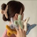 Claw Clip Crossing Teeth Soft Cute Big Hair Clip by royal kids - Image 4