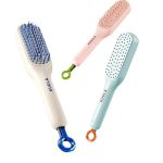 Self-Cleaning Anti-Static Massage Comb, Retractable Cleaning Hair Comb, Massage Hairbrush for Women, Cleaning Hair Brush for Effortless Hair Removal and Cleanin - Image 4