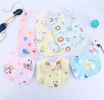 Three fancy-looking waterproof baby bibs with a plastic sheet Three-piece set of water-resistant velvet baby bibs and soft bibs made of plastic sheets for babies. - Image 3