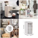 3 Layer Rotating Makeup Brush & Sponge Organizer Box – Cosmetic Storage Drawer Holder for Vanity & Countertop - Image 3