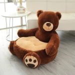 Kids Baby Cartoon Lovely Stuffed Plushed Sofa Seat Sitting for Pillow Chair Cushion Bouncer Floor Seat Feeding Plush Floor Cute Animal Seats Teddy Bear Panda Unicorn Duck Pillow Soft Cotton Nest Puff Safety Chair Gift For Girls Boys Kids At Thia.pk - Image 4