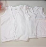 Pack of 3 Born Baby Shirts (Banyan) White 0 to 12 months - Image 3