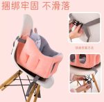 MultiFunction Baby Cartoon Back Support Seat Dining Chair Car Seats with Safety Straps Stuffed Plush Sofa Baby Children Sofa Learning Training Cushion Seater Toddler Nest Infant Floor Seat Cotton Nest Chair Babies Toys with 2 Holes Legs For 0-2 Years - Image 2