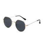 Eldorado Trendy Metal Frame Sunglasses/ Retro Polygon Gradient Mirror Sunscreen Sunglasses - Image 4