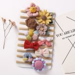 10Pcs/Set Floral Bowknot Baby Headband Autumn Cartoon Animal Infant Hair Band Soft Elastic Pearl Chiffon Lace Kids Girl Headwear - Image 4
