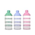 Tawakkal Mart Portable Milk Powder Formula Dispenser Food Container Storage Feeding Box For Baby Kids Toddler Three Grid Baby Food Storage Box - Image 2