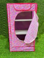 Attractive Folding Cloth Almirah For Kids And Infants Wardrobe 3 Shelves - Image 3
