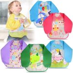 Baby Bibs Waterproof Kid Eating Clothing Children's Long Sleeves Feeding Smock Bib Baby Apron Bibs
