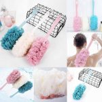 Soft Brush Handle Bath Brush Bathing Body Cleansing Unisex Beauty Bath Accessories