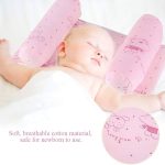 Adjustable Anti-Twisting Baby Pillow – Soft Head Shaping Newborn Pillow for Flat Head Prevention, Breathable & Portable Infant Cushion ( Random Design )