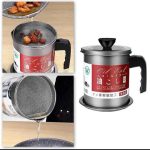 Ramzan Special Accessory for Kitchen, Easy kitchen Oil Filter Pot, Oil Filter Pot, Oil Stainer Pot Oil Stainless Steel Stainer Jug, Large Capacity Storage can kitchen Cooking tools, Oil Stainer with Filter storage Jug for Every Kitchen - Image 4