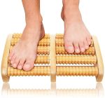 Wooden foot massager Roller, Stress Relief Wooden 5 Roller Foot Massage, Health Therapy Relax Massage, wood Care Massager Reflexology Muscle Relax Relief Massager Spa Gift Anti Cellulite Foot Massager Care Tools - Image 3