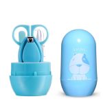 Tawakkal Mart 4Pcs/set Baby Nail Care Set Cute Cartoon Child Scissors Infant Nail Clipper Daily Newborn Nail Shell Shear Manicure Kit