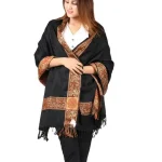 Shawl Winter Shawl Chader Dupattas, Stoles & Shawls (Black)