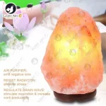 7 Color Changing USB Himalayan Salt Lamp for Home Decoration, Pink salt lamp, Salt lamp bulb, Rock salt lamp, Asthma and Allergy Patients to Clean room Atmosphere. Glory Art - Image 2