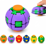 Fidget Cube Alternative 3D Gear Press to Spin Fidget Ball | Anti Stress Sensory Toy | Kids & Adults Hand Spinner Ball | ADHD Anxiety Relief - Image 2