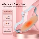 Electric Menstrual Heating Pad Belt for Period Pain Relief | Portable Cordless USB Rechargeable Cramp Massager with Heat & Vibration | Adjustable Waist Pain Relief Device for Back, Stomach & Abdominal Cramps | Body Massager | Wireless Heating Belt - Image 5