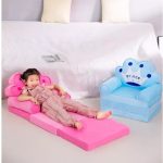 High Quality Multi-Function Folding Kids Sofa Cam Bed Baby Comfy Foldable Sofa Floor Seat Child Back Support Cartoon Children Chair Baby Boy Girl Easy Washable - Comfortable Mickey Minnie Mouse