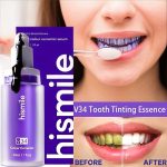 Hismile v34 Color Corrector Purple Teeth Whitening Toothpaste Kit without Toothbrush Pen Strips