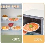 100Pcs Elastic Plastic Food Covers | Stretchable Transparent Bowl Lids for Food Storage | Disposable & Reusable Cling Film Wrap | Kitchen Fresh-Keeping Dish Covers for Plates, Fruits, Containers, Fridge, Picnic, Outdoor Use - Image 4