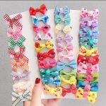 Tawakkal Mart-PACK OF 10Pcs/Set Baby Girl Hair Clips Kawaii Hair Accessories For Girls Bow Children Barrettes Cute Dot Kids Headwear - Image 5