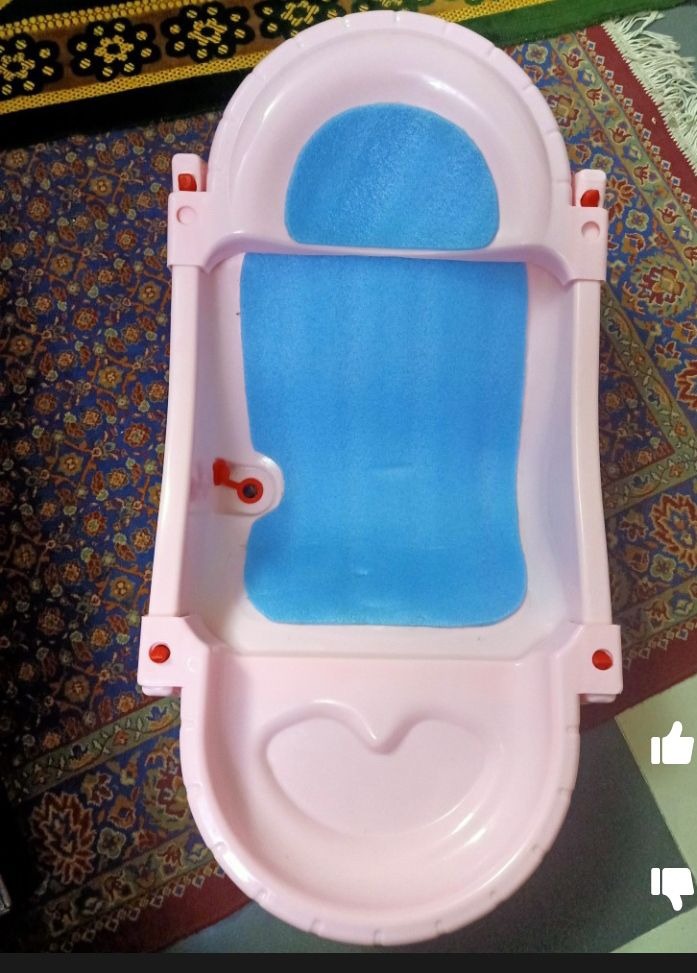 imgi_60_ec006119352eac348342840c004cdd26 Bubbles Baba and Baby Bath Tub,Portable Folding & Spacious Baby Bathtub, Large Size (Box packed) - Image 1