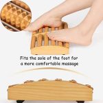 Wooden foot massager Roller, Stress Relief Wooden 5 Roller Foot Massage, Health Therapy Relax Massage, wood Care Massager Reflexology Muscle Relax Relief Massager Spa Gift Anti Cellulite Foot Massager Care Tools - Image 5