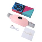 Electric Menstrual Heating Pad Belt for Period Pain Relief | Portable Cordless USB Rechargeable Cramp Massager with Heat & Vibration | Adjustable Waist Pain Relief Device for Back, Stomach & Abdominal Cramps | Body Massager | Wireless Heating Belt - Image 6