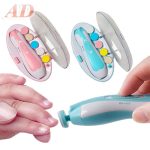 Battery Operated Baby Nail Trimmer with LED Light | Quiet, Safe, and Portable Nail Care Tool with Adjustable Speeds, Ergonomic Design, and Gentle Grinding Heads for Newborns, Toddlers, and Adults - Image 3