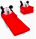 3 layer Cute Children seat kids cartoon sofa Foldable Sofa bed 2in - Image 2