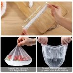 100Pcs Elastic Plastic Food Covers | Stretchable Transparent Bowl Lids for Food Storage | Disposable & Reusable Cling Film Wrap | Kitchen Fresh-Keeping Dish Covers for Plates, Fruits, Containers, Fridge, Picnic, Outdoor Use - Image 5
