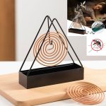 Triangular Mosquito Coil Holder, Spiral Mosquito Coil Holder Iron Frame Insect Repellent Incense Rack - Image 3