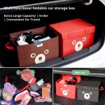 Panda Design Folding Storage Bin – Collapsible Non-Woven Fabric Toy Organizer, Quilt Basket, Toy Chest, Clothes Storage Box with Handles for Kids Room, Closet, Cabinet, Bedroom, Underbed, Wardrobe, Laundry – Toy Box, Storage Cube & Organizer Bin