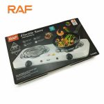 Electric Stove – RAF Double Burner Cooker R-8020BB – High Quality – 2000W Hot Plate – Automatic Temperature Control – Portable Electric Stove For Cooking – Iron Coil Design – Fast Heating – Durable Body – Easy To Use - Image 4