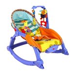 Mama Love Fisher Prize Jubilant Baby Newborn to Toddler Portable Rocker Bouncer with hanging toys and Vibrator For Kids - Image 4