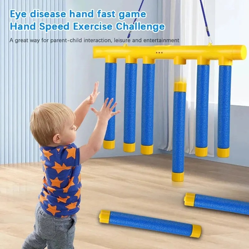 imgi_62_00f5a522afb94558eecd494018df237c Challenge Falling Sticks Game Stick Catcher Machine Training Reaction Ability Educational Activity Parent-Child Family Party Toy - Image 1