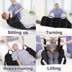 Positioning Bed Cushion with Reinforced Handles Transfer Sheet for Lifting / Bed Positioning Mat with Reinforced Handles, Lifting and Turning Patient Sheet Transfer Blanket Suitable for Caregivers (KE)