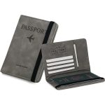 Portable PU Leather Travel Passport Holder, Credit ID Card Wallet Waterproof, Passport Wallet For Men And Women.
