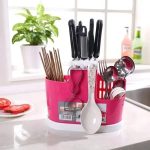 Kitchen Utensil Stand Kitchen Spoon, Knife Organizer Plastic Kitchen Rack (Multicolor) Cutlery Kitchen Rack (Plastic) - Image 5