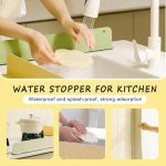 Silicone Sink Splash Guard for Kitchen and Bathroom, Anti-Spill Faucet Splash Stopper, Kitchen Sink Splash Guard, Flexible Oil-Proof Water Baffle Plate with Strong Suction Cups - Image 5