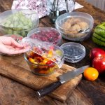 100Pcs Elastic Plastic Food Covers | Stretchable Transparent Bowl Lids for Food Storage | Disposable & Reusable Cling Film Wrap | Kitchen Fresh-Keeping Dish Covers for Plates, Fruits, Containers, Fridge, Picnic, Outdoor Use - Image 7