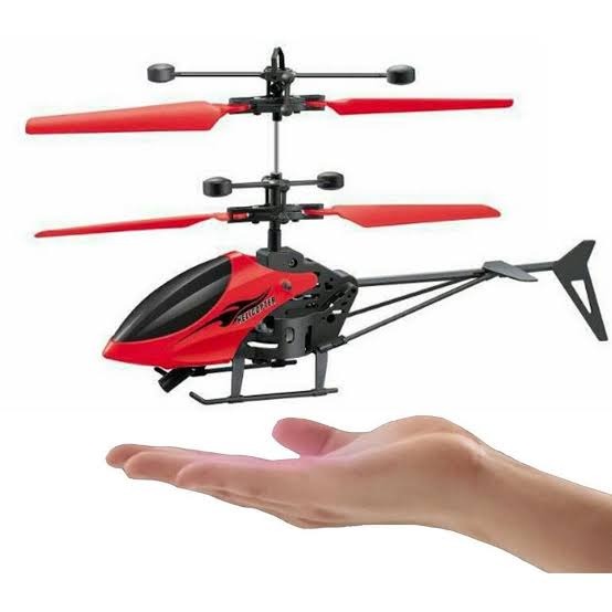 imgi_63_29cacdb0f576e8e1b8fc68675aa8800f Gravity Sensor Toy Helicopter for Boys/Kids Age 5 + Years, Indoor Palm SensingHelicopter Rechargeable Helicopter with LED Lights I Pack of 1 I Multicolor - Image 1