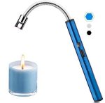 Electric Arc Lighter Rechargeable Lighters Long Neck LED Battery Indicator Windproof 360 degree free rotation Specialty Kitchen Tools - Image 3