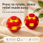Fidget Cube Alternative 3D Gear Press to Spin Fidget Ball | Anti Stress Sensory Toy | Kids & Adults Hand Spinner Ball | ADHD Anxiety Relief - Image 5
