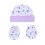 Baby Blanket Hat Set Cartoon Printed Cotton Newborn Swaddle Adjustable Infant Sleeping Swaddle Wraps All Seasons 0-6 Months - Image 5