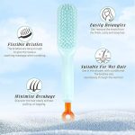Hair Brush, Self-Cleaning Anti-Static Detangling Massage Comb, One-pull Clean Scalable Rotate Lifting Self Cleaning Hairbrush Hair Styling Tools - Image 4
