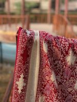 Maroon (brownish-red) Kashmiri Zari Shawl/Chadar For Girls and Women