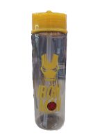 Sports Water Bottle for Kids featuring fun prints like Avengers, Spiderman, Iron Man, and Princess. Made from BPA-free, food-grade plastic, it's safe, durable, and lightweight—perfect for school, sports, travel, and daily use. - Image 4